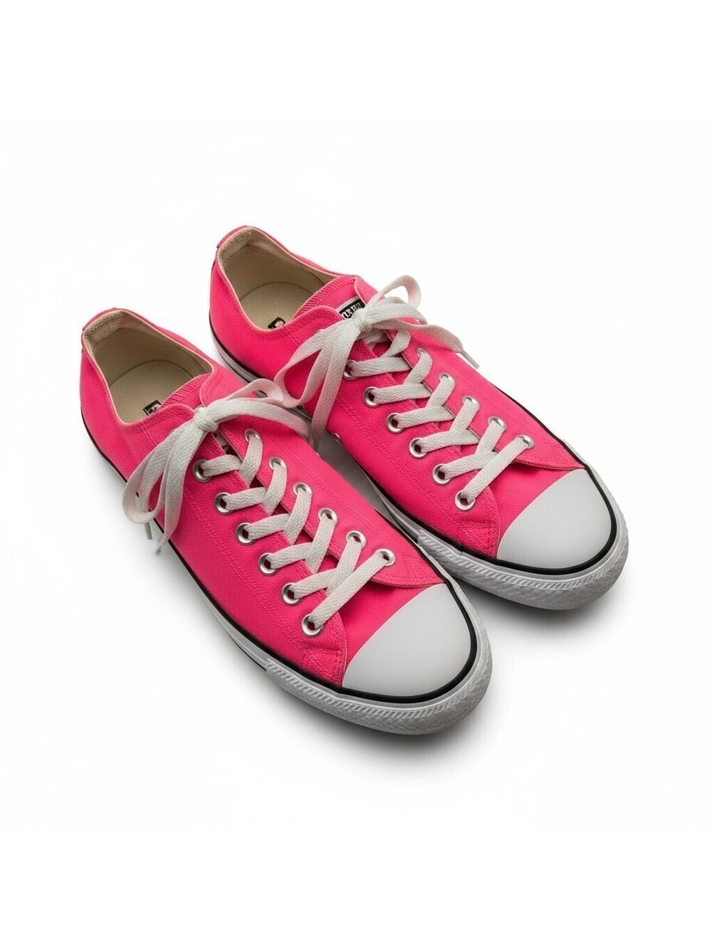Converse All Star Low Top Shoes Womens Size 8.5 Mens 10.5 Bright Pink Sneaker